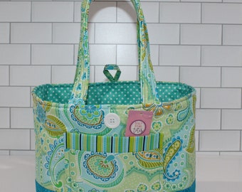 ★TOUT Y EST★ Loose fit rope shopper bag 57 paisley all nav Paisley Pattern Rope Bag – Do Everything In Love