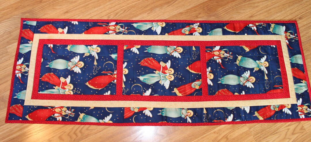 Elegant Angel Christmas Table Runner - Festive Home Decor Gift ...