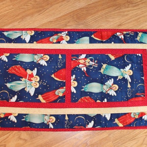 Angel Holiday Table Runner Quilted Table Runner Ropa de | Etsy