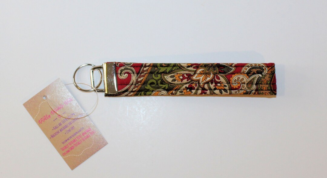 Key Rings Functional Unique Brown Paisley Key Ring Functional and Fashionable Accessory Key ...