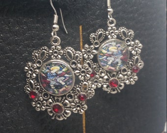 Saint Michael Earrings, Angel Jewelry, Bridesmaid gift, Supernatural Archangel ~ Prayers by the bead