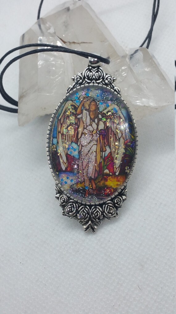 tiffany angel pendant