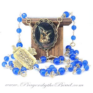 St Michael Chaplet, Angel Choirs Rosary ~ Archangel Supernatural Intervention,  Nine Choirs, Unbreakable Heirloom. Prayers by The Bead