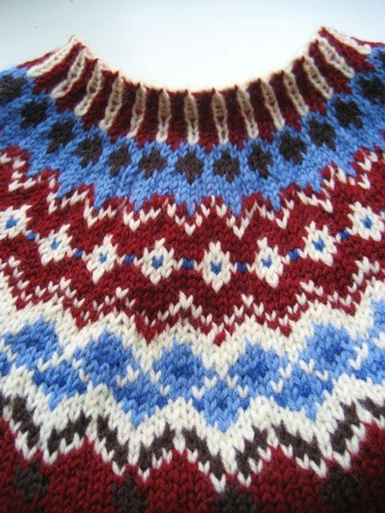 Fair Isle Capelet PDF Knitting Pattern. - Etsy