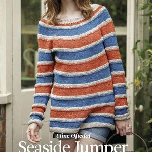 PDF Knitting Pattern for Seaside Jumper image 1