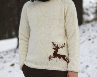 The Stag Sweater for man - Knitting Pattern
