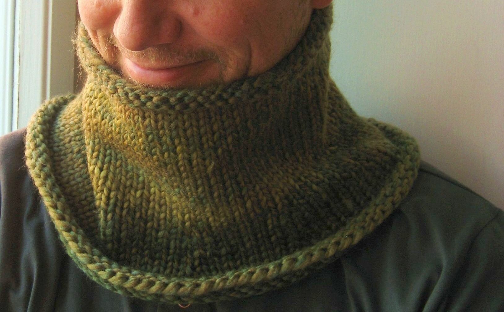 Neck Cosy for a Guy PDF Knitting Pattern - Etsy