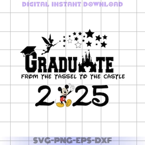 Graduate Mouse Svg , Graduation Mickeyy Png, Dis ney Character School, 2025 Graduate Svg For Cricut