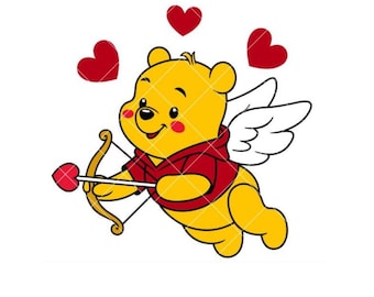 Valentine's Day Svg, Tigger Svg, Winnie Svg, Love Svg - Etsy