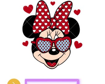 Dia dos Namorados Minnie Mouse Svg, Mouse Svg, Minnie Mouse Svg, Minnie Mouse Svg Para Cricut, Minnie Mouse Png,