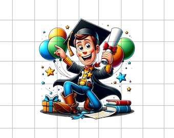 Toy Story Graduation Design Senior Woody Png Woody Graduation Png Clipart Klasse von Png Senior Png Design hoher Auflösung transparent