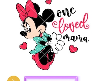 Uma Amada Mamãe Minnie Mouse Svg, Minnie Mouse Svg, Minnie Mouse Svg Para Cricut, Minnie Mouse Png,