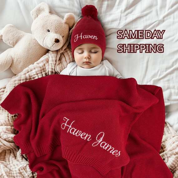 Name Blankets For Adults Personalized Cotton Blanket Shop Luna