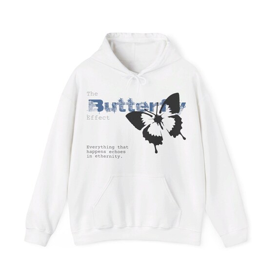 The Butterfly Effect Unisex Heavy Blend Hooded Sweatshirt Aesthetic Butterfly Design Hoodie Graphic Sweatshirt Casual Outerwear Etsy