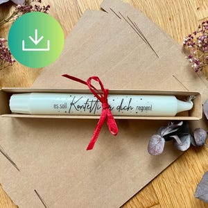 Taper candle packaging SVG & PDF | DIY candle box template | Plotter file for Cricut + Silhouette | Candle box SVG template