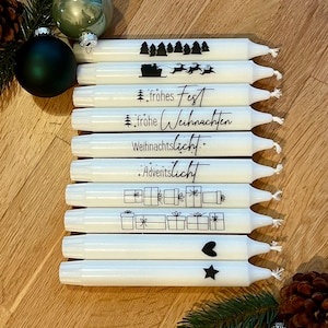 Stabkerze Weihnachten, Kerze, Geschenk, Deko