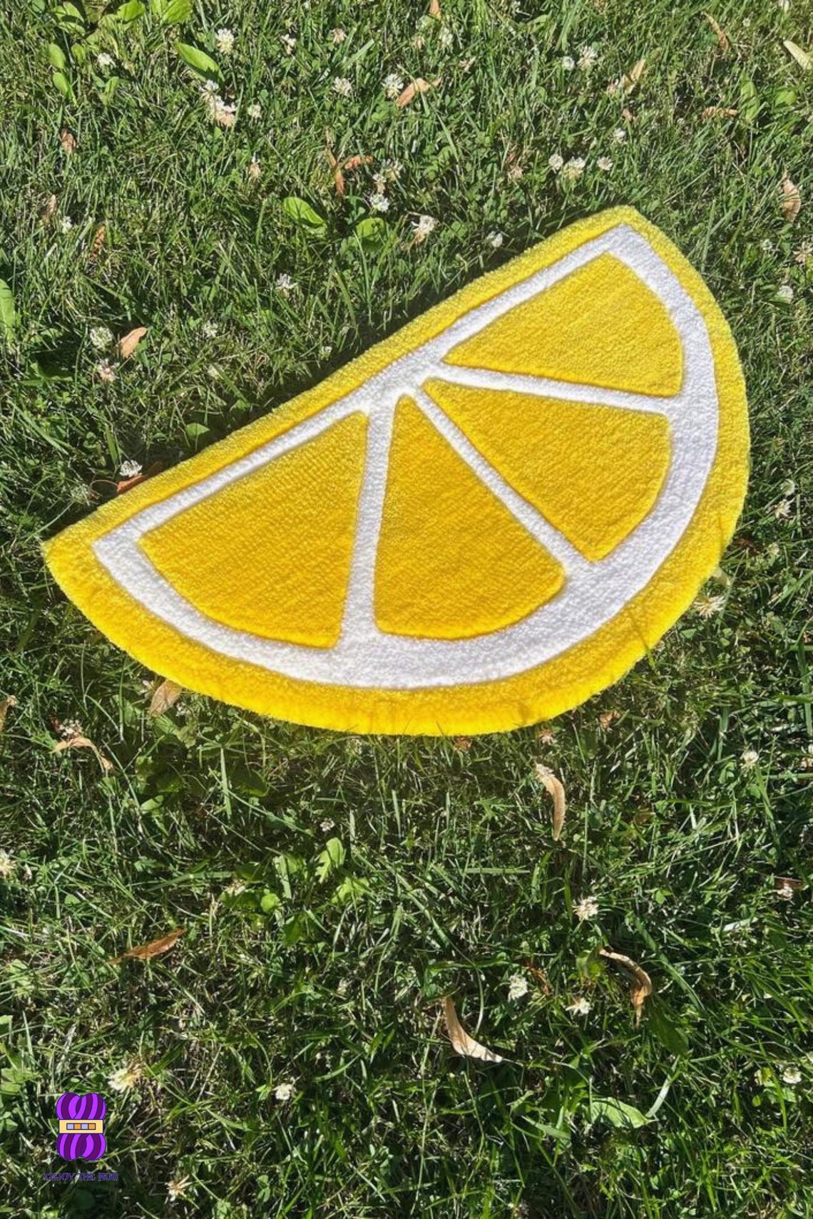 Yellow Lemon Tufted Rug ,custom Rug, Bedroom Rug, Handmade Rug, Custom ...