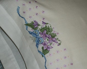 Violets in Bloom Pillow Cases