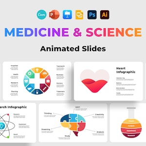Medical Healthcare & Science,PowerPoint Presentation Template Doctors,Pharmacy Infographic,Anatomy Animated Ppt Slides,Health Board Design