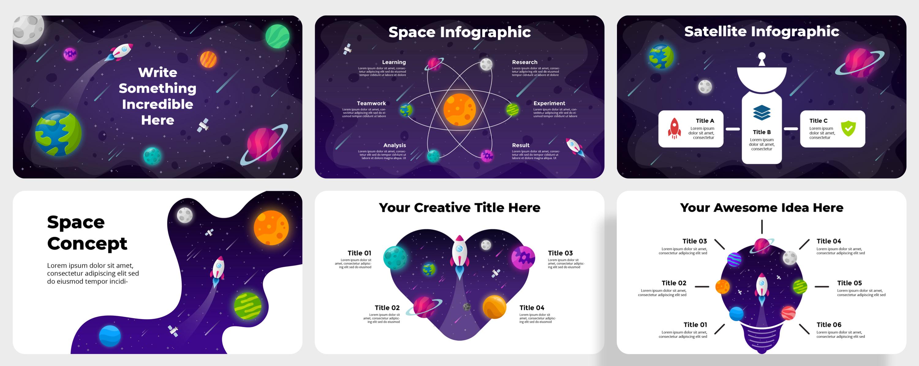 Space Infographics Powerpoint, Presentation Template, Universe ...