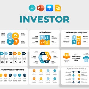 Investor Powerpoint Presentation, Investments Canva Infographics ...
