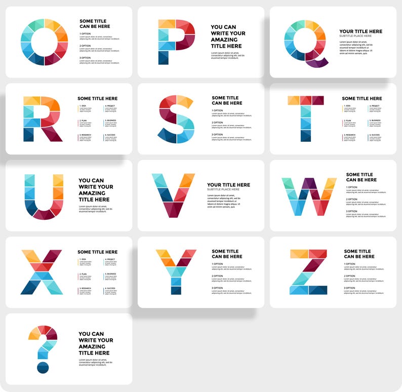 Alphabet Presentation Template, Powerpoint Letters, Canva Font Slides ...