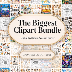 10650 Cliparts im Paket, Mega-Paket für den gesamten Shop, Cliparts für das gesamte Geschäft, riesige Sammlung hochauflösender PNG-Bilder, digitaler Download, kommerzielle Nutzung