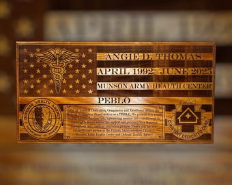 Navy Hospital Corpsman Pledge,military Gift,army Plaque,retirement