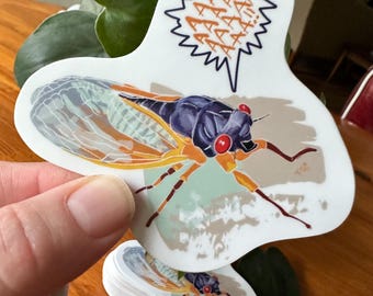 Periodical Cicada Sticker