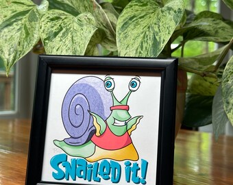Snailed It Framed Art Print