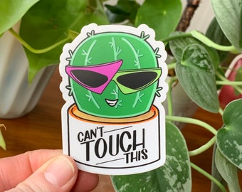 Can’t Touch This Cactus Vinyl Sticker