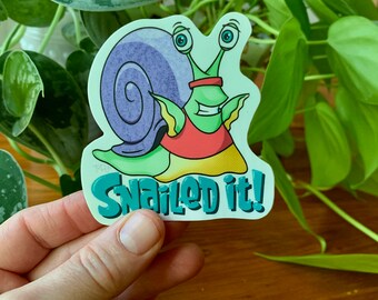 Snailed It! Vinyl Sticker