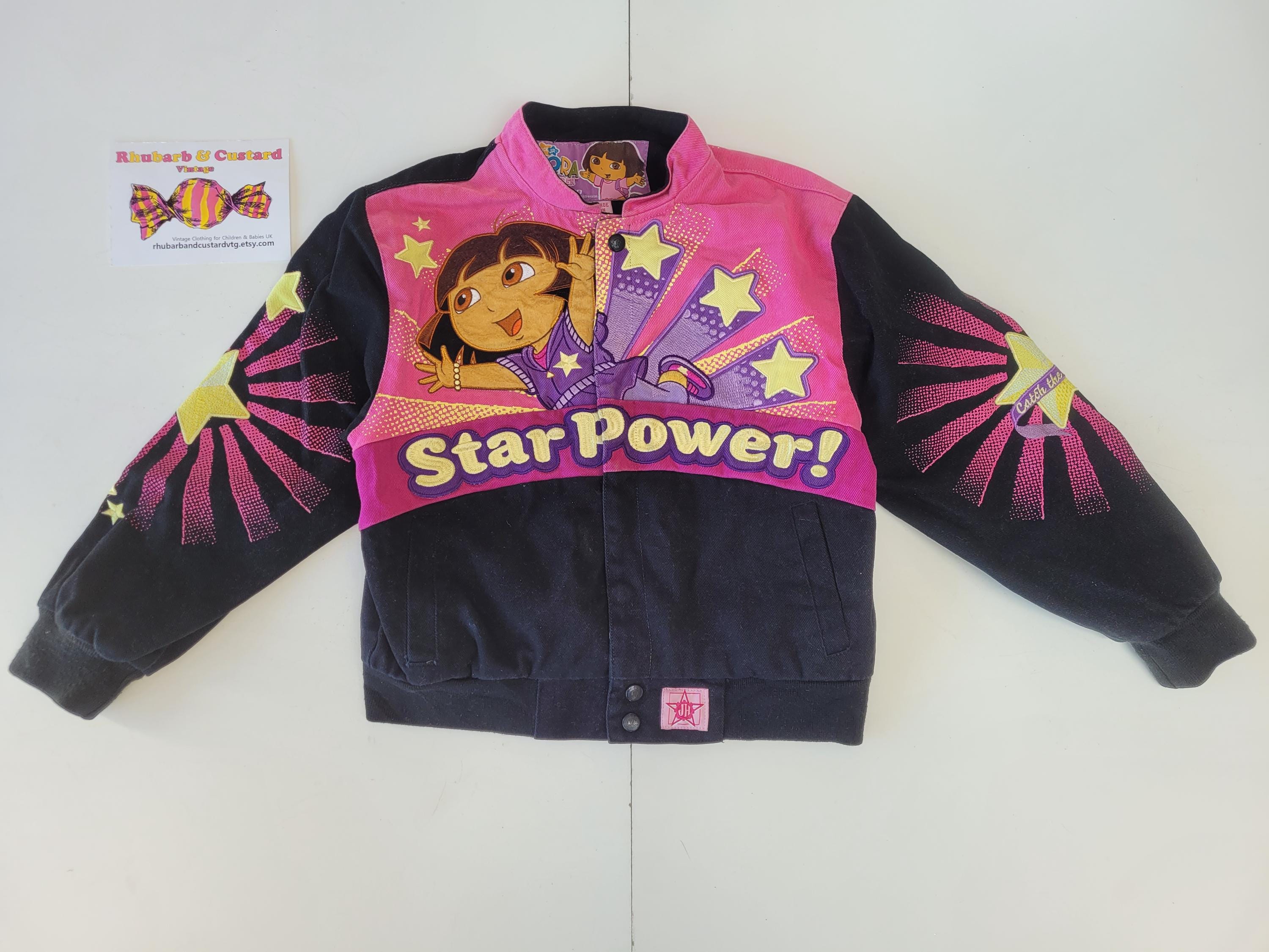 Dora the Explorer Bomber Jacket Y2K 00s Girls JH Designs