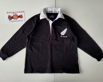 Vintage 90s Canterbury of New Zealand All Blacks Rugby Shirt