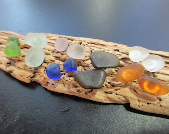 Mothers Day Mom Sea Glass Stud Earrings - Choose Your Color Post Earrings - Beach Glass Earrings