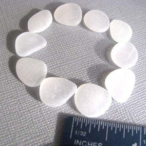 Bulk Sea Glass , 10 Bulk Beach Glass , White Sea Glass , Loose Sea Glass Authentic Pure Sea Glass Craft Art Genuine Sea Glass image 3