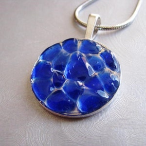 Blue Sea Glass Jewelry Cobalt Blue Sea Glass Necklace Unique jewelry Beach Glass Jewelry Mermaid Tears from Prince Edward Island image 2