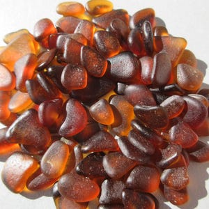 Small Pieces Sea Glass - 25, 50, 100 Loose Sea Glass - Beach Glass - Brown Sea Glass