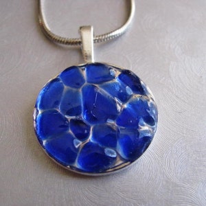 Blue Sea Glass Jewelry Cobalt Blue Sea Glass Necklace Unique jewelry Beach Glass Jewelry Mermaid Tears from Prince Edward Island image 3
