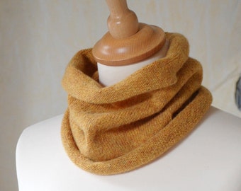 Lambswool Cowl, Neckwarmer, Yellow