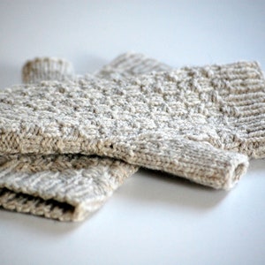 PDF Knitting Pattern, Cable Fingerless Mitts, Sport Weight Yarn image 8