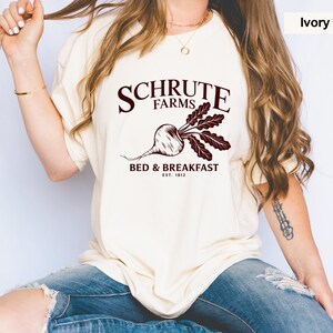Comfort Colors® Schrute Farms Shirt, The Office, Schrute Farms, Bed and Breakfast Shirt,Gift Shirt, est 1812, Michael Scott, Dwight Schrute