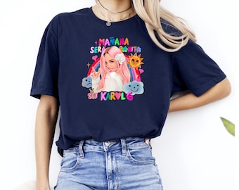 Karol G | Bichota Season Tour | Manana Sera Bonito Album Shirt Karol G Bichota Season Pink Glitter Crop Top, Limited Edition