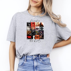Raised On 90s R&B Album Cover T-shirt, 90&#39;s T-shirt, Music Artist T-shirt, Music Lover T-shirt, Black History T-shirt, Nostalgia T-shirt