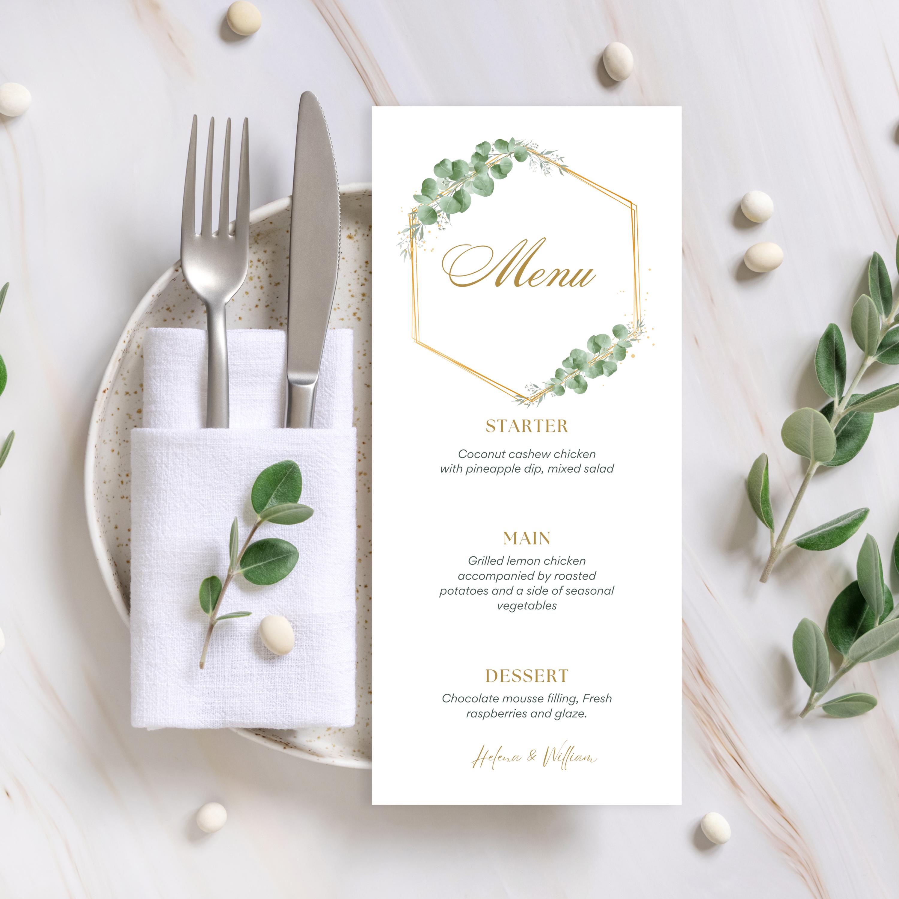 Eucalyptus Gold Wreath Clipart: Watercolor Greenery Frame (digital ...