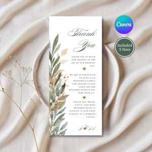 Modèle de carte de remerciement automne, merci pour la mise en place de la table automne, cartes de remerciements modifiables, carte de remerciement pour table de mariage à télécharger #SOFI