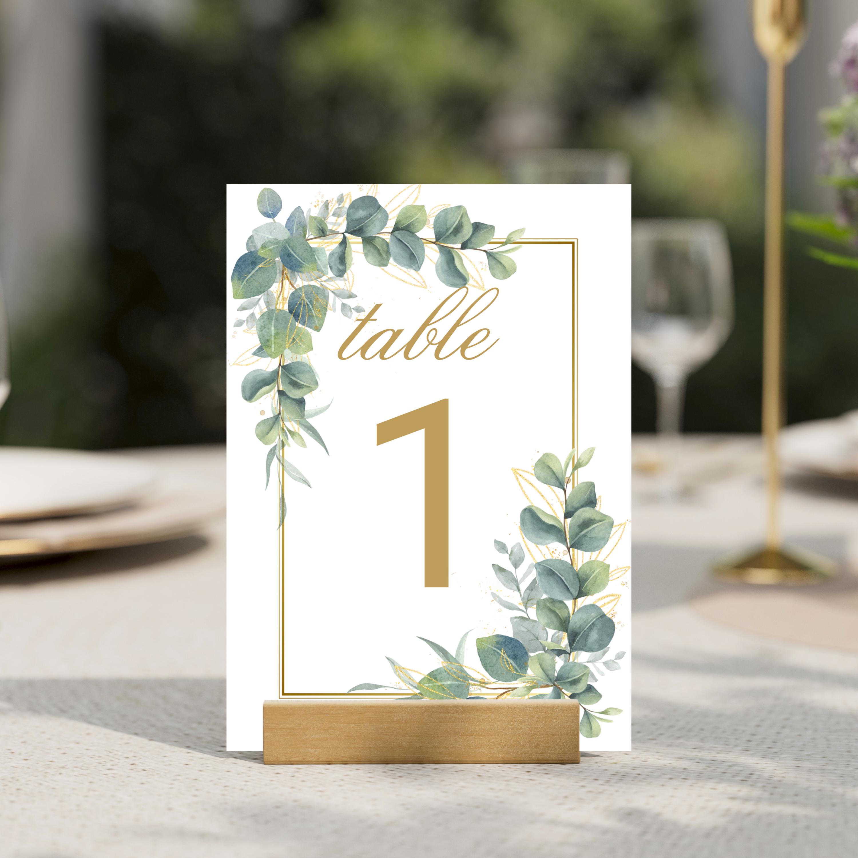 Eucalyptus and Gold Frame Clipart, Green Leaves Garland PNG, Greenery ...