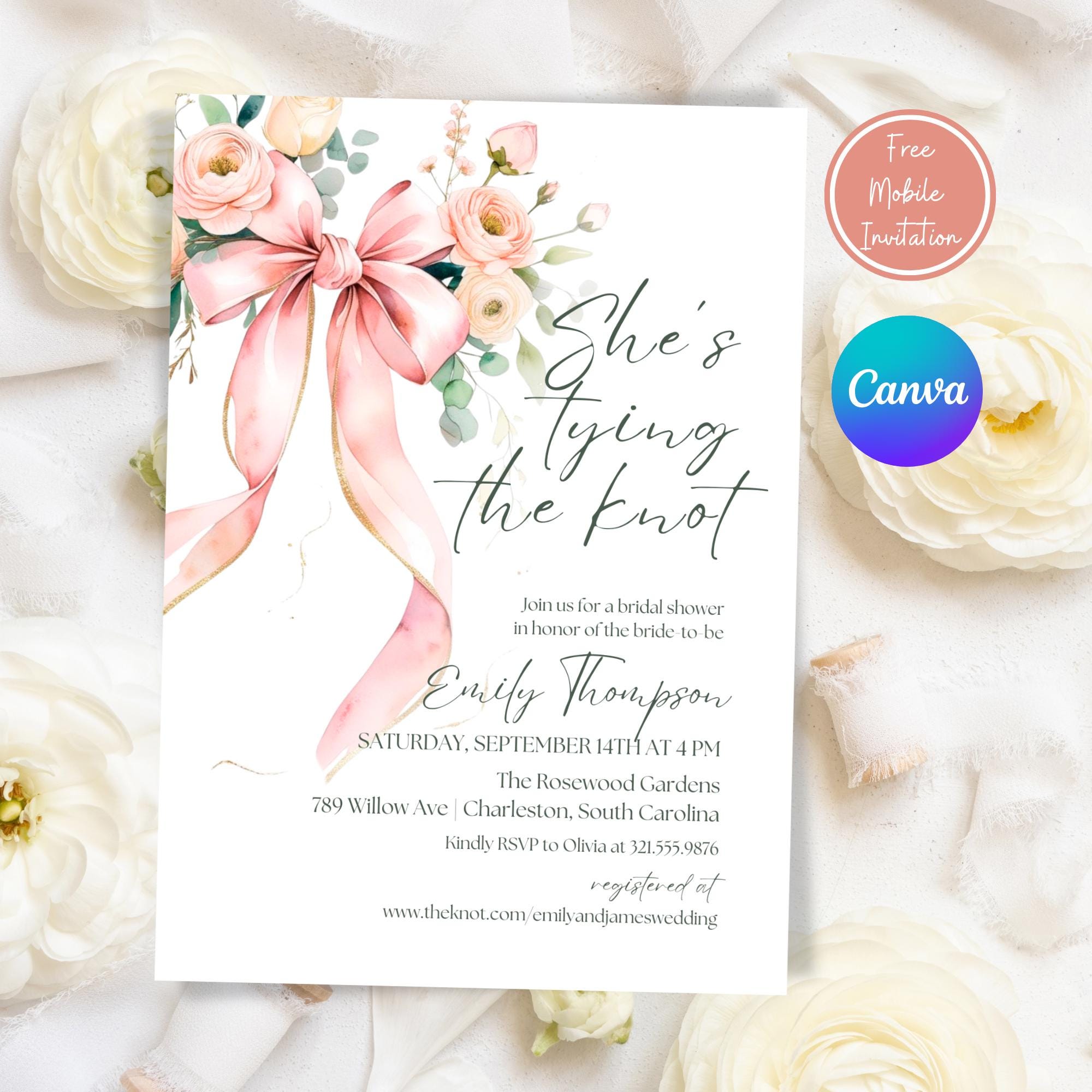 24 Accessori Per Cabina Fotografica Addio Al Nubilato: Fiocco Rosa Con Scritta "She's Tying The Knot" - Decorazioni Fai Da Te Per Foto Divertenti