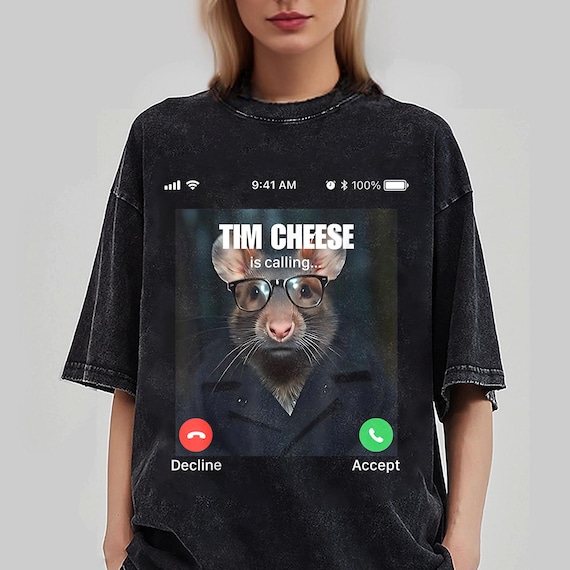 Tim Cheese Memes T-shirt, Brainrot Shirt, Stupid Gifts, Inappropriate Tee