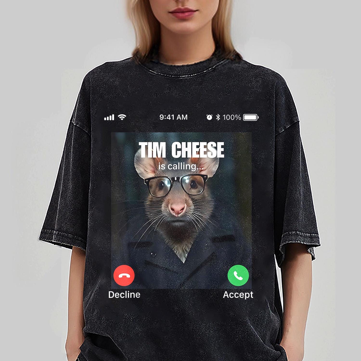 ティム・チーズ・ミームTシャツ、ブレインロット・シャツ、バカな